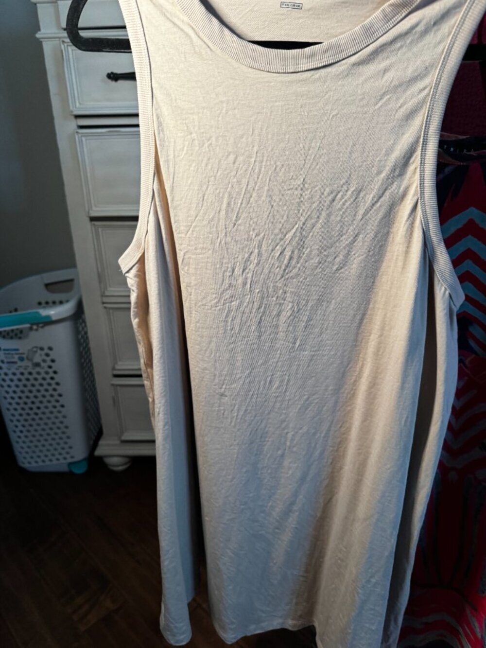 Neutral Beige Tank Dress (Purchased in Italy, Never Worn) - Picture 2 of 3